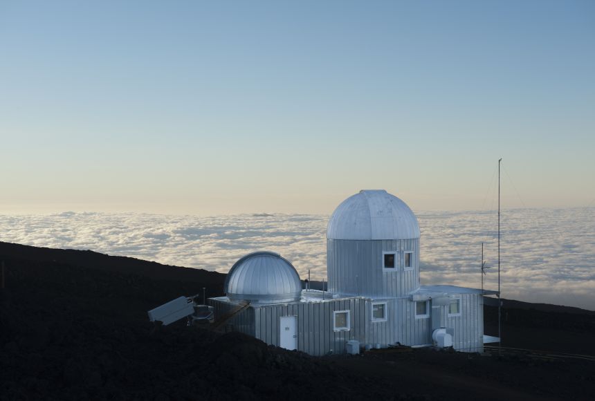 Mauna Loa Observatory, above the clouds on the slopes of Mauna Loa, Hawaii. Photograph by Jonathan Kingston / National Geographic